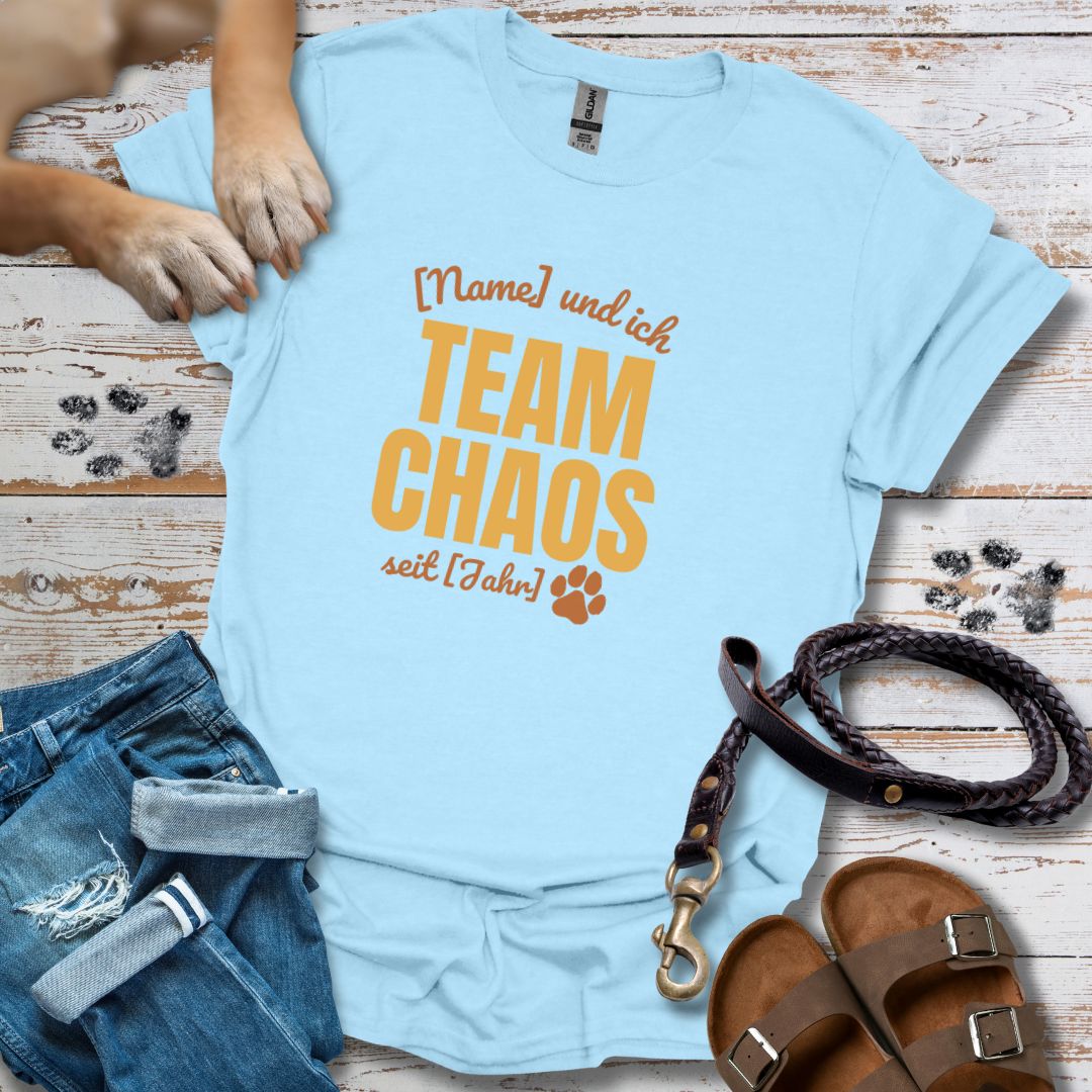Team Chaos Personalisierbar - T-Shirt Unisex Classic Fit - Bequemer Klassiker