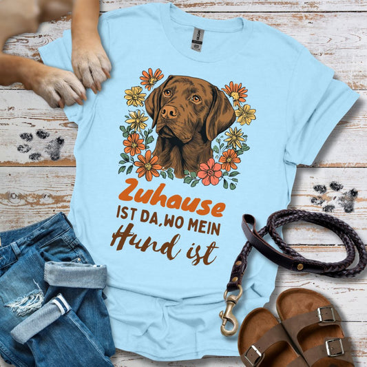 Zuhause ist da wo mein Hund ist - Labrador - T-Shirt Unisex Relaxed Fit