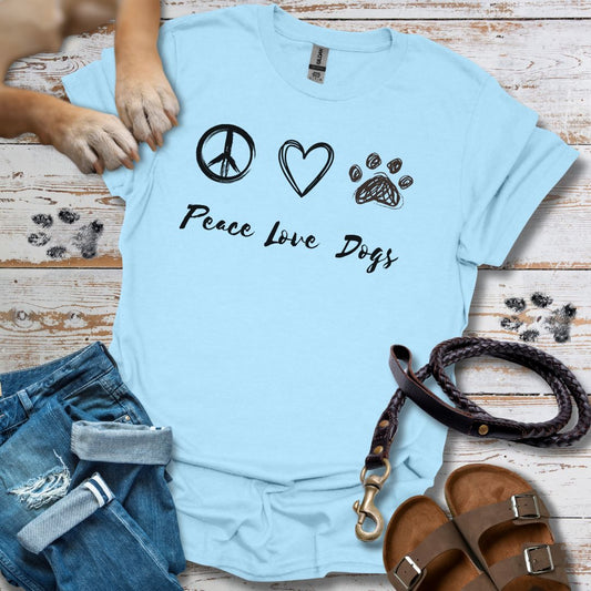 Peace Love Dogs - T-Shirt Unisex Relaxed Fit