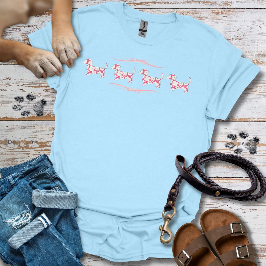 Vier Dackel - T-Shirt Frauen Relaxed Fit