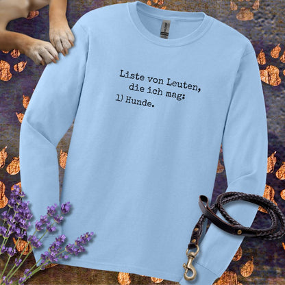 Liste von Leuten, die ich mag - Unisex Longsleeve Classic Fit