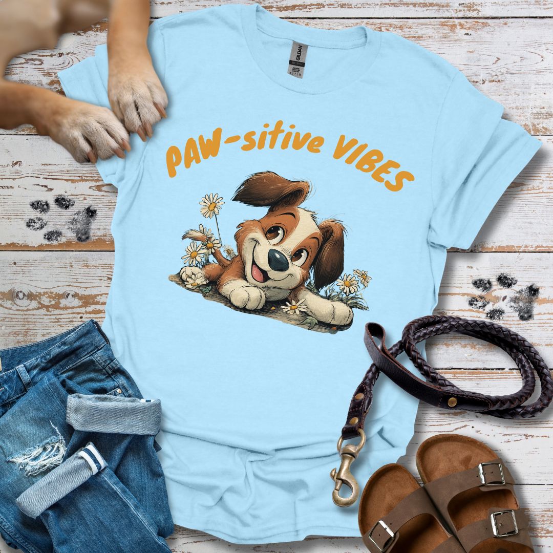 Paw-sitive Vibes 2 - T-Shirt Unisex Relaxed Fit