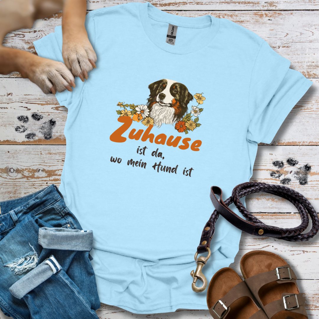 Zuhause ist da, wo mein Hund ist - T-Shirt Unisex Relaxed Fit