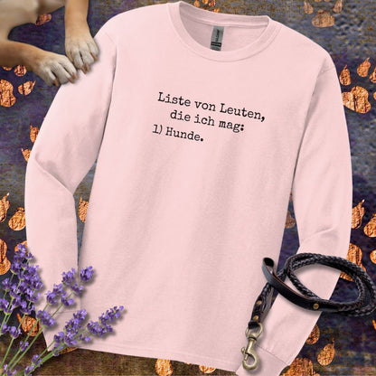 Liste von Leuten, die ich mag - Unisex Longsleeve Classic Fit