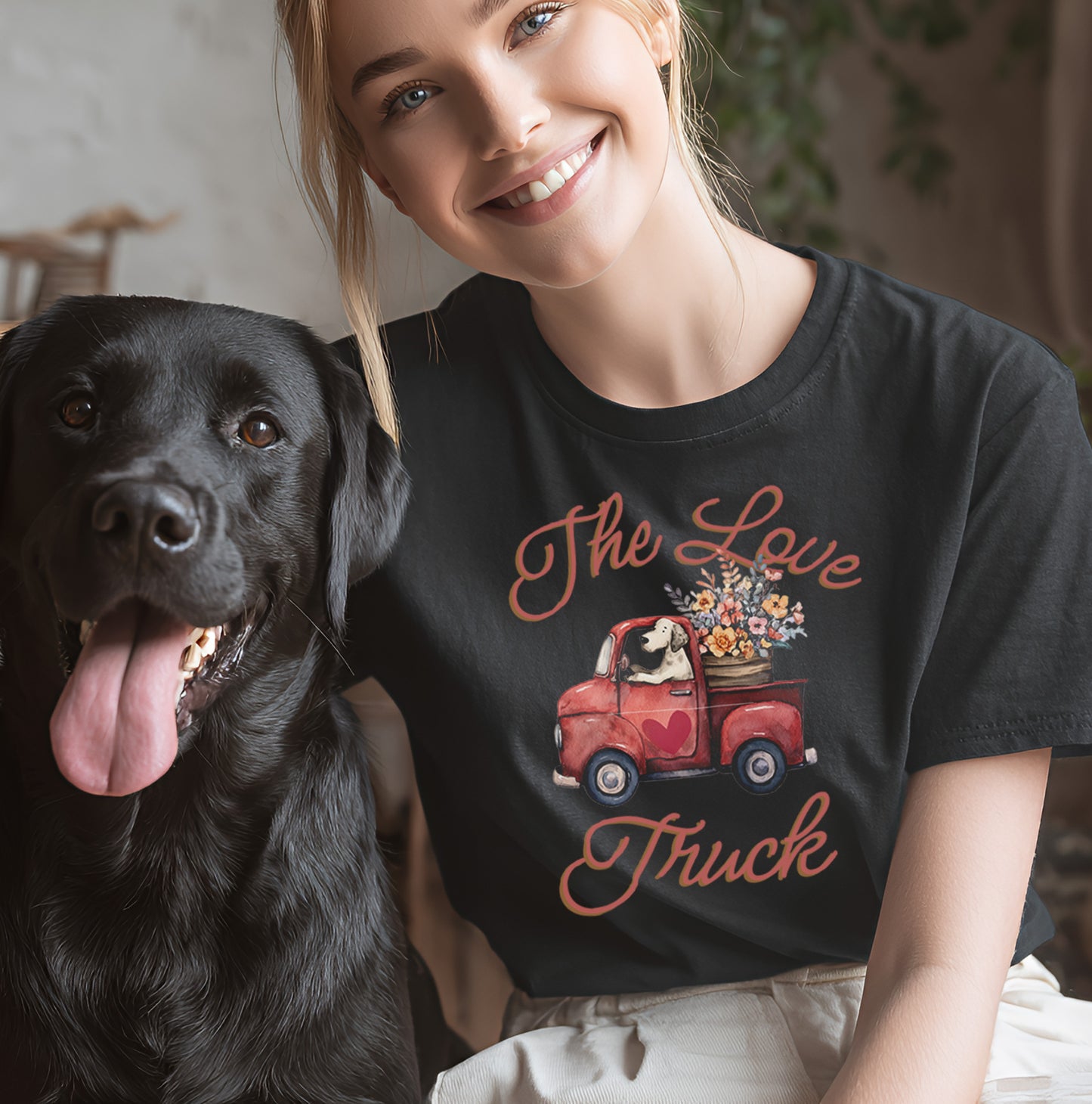 The Love Truck - T-Shirt Unisex Modern Fit - Weich & Leicht