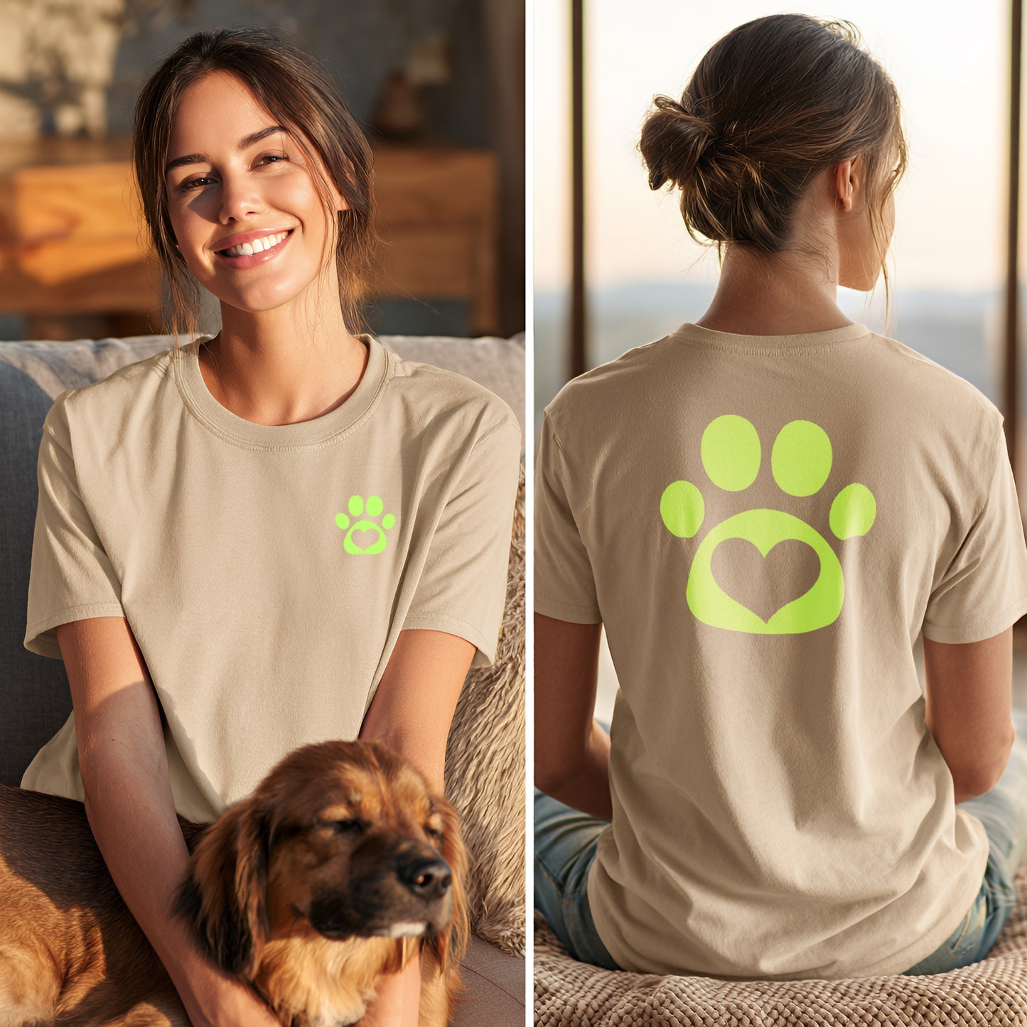 Love in Lime - Vorne & Hinten - T-Shirt Unisex Classic Fit Standard Qualität