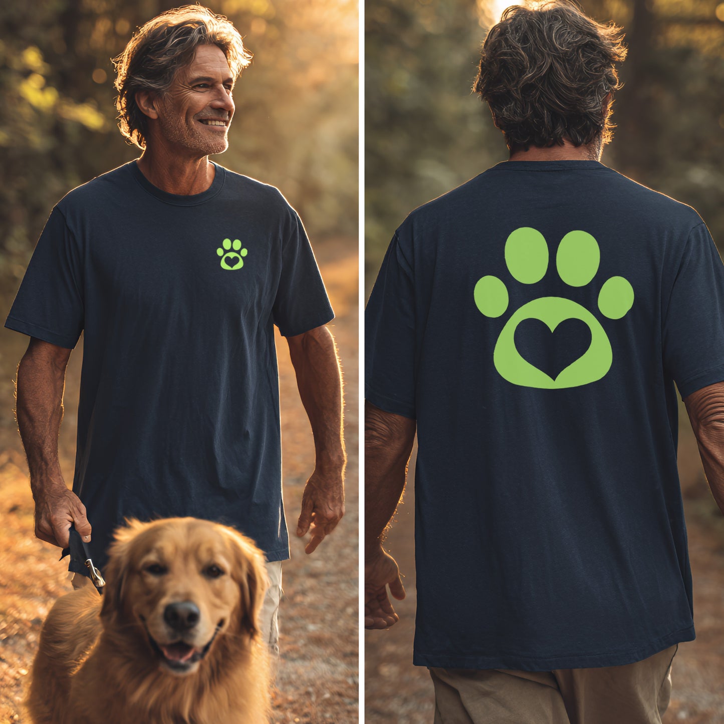 Love in Lime - Vorne & Hinten - T-Shirt Unisex Classic Fit Standard Qualität