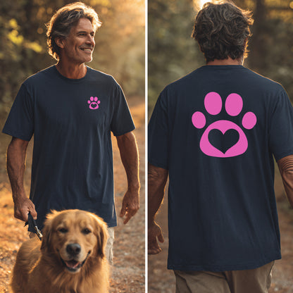 Love in Pink - Vorne & Hinten - T-Shirt Unisex Modern Fit Premium Qualität