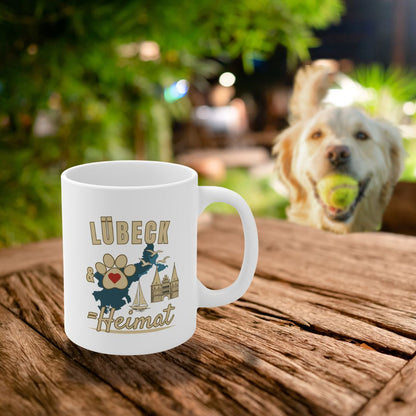 Lübeck & Hund = Heimat Tasse