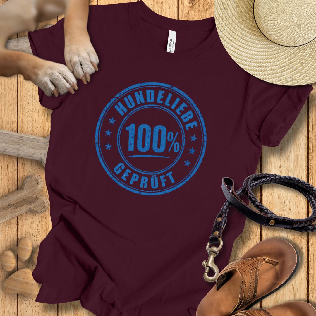 100% Hundeliebe - T-Shirt Unisex Modern Fit - Weich & Leicht