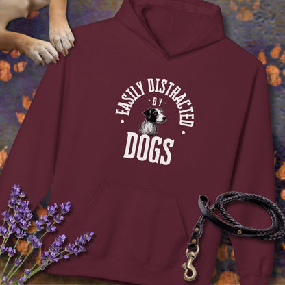 Easily Distracted by Dogs - Unisex Modern Fit Hoodie