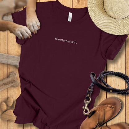 hundemensch. - T-Shirt Unisex Modern Fit - Weich & Leicht
