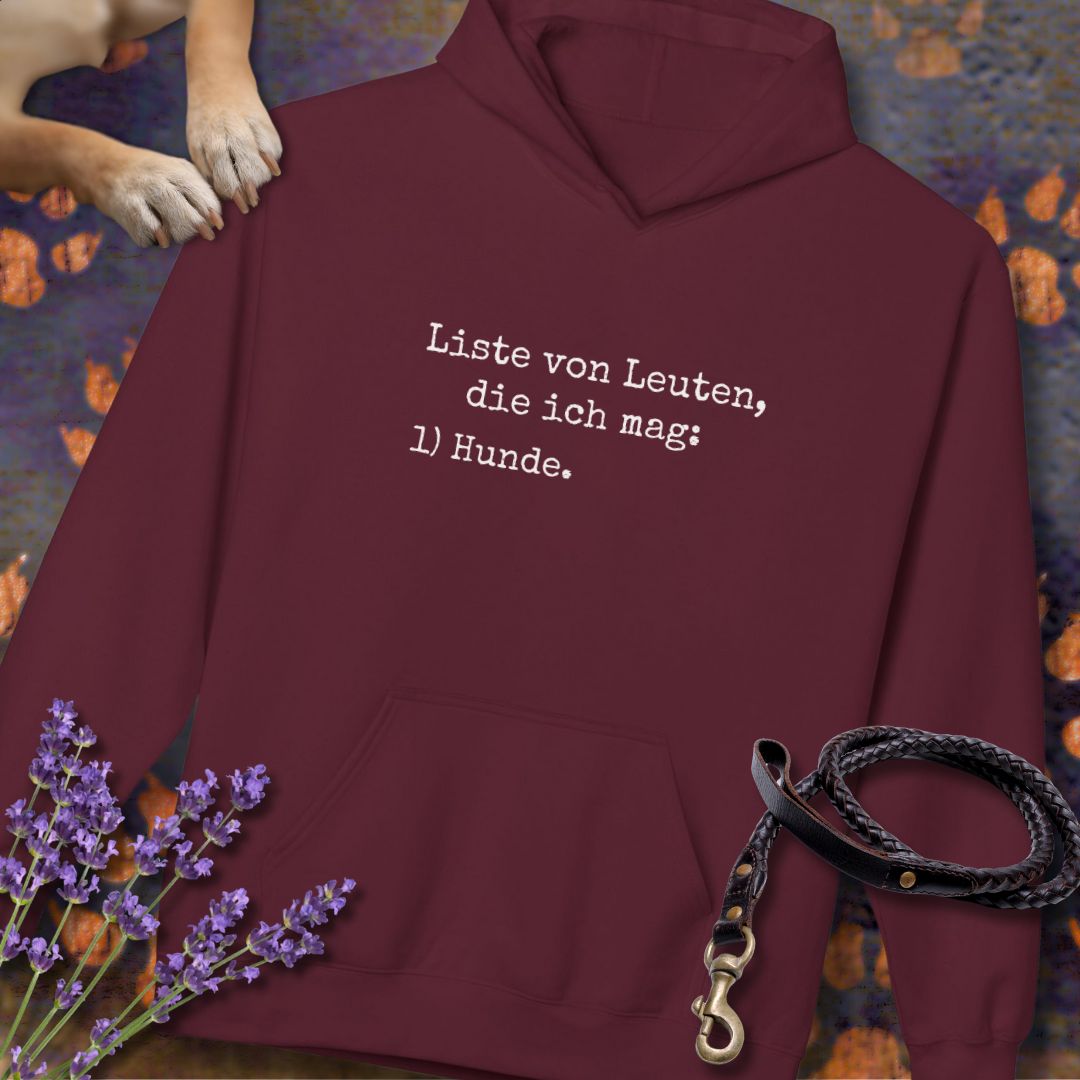 Liste von Leuten, die ich mag - Unisex Modern Fit Hoodie