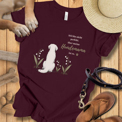 T-Shirt des Monats Mai "Hundemama - leise Liebe" - T-Shirt Unisex Modern Fit - Weich & Leicht