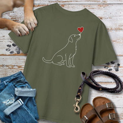 Herzenshunde - Labrador - Vorne & Hinten - T-Shirt Unisex Classic Fit - Bequemer Klassiker