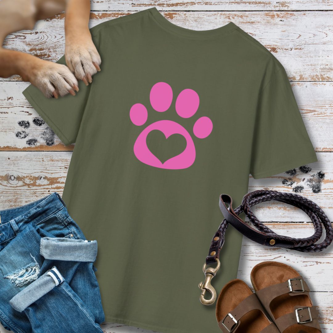 Love in Pink - Nur Hinten - T-Shirt Unisex Classic Fit - Bequemer Klassiker