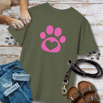 Love in Pink - Nur Hinten - T-Shirt Unisex Classic Fit - Bequemer Klassiker
