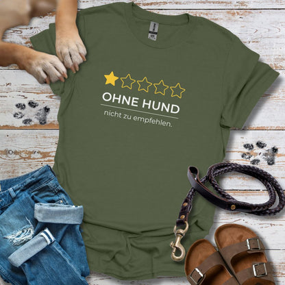 Ohne Hund Rezension - T-Shirt Unisex Classic Fit - Bequemer Klassiker