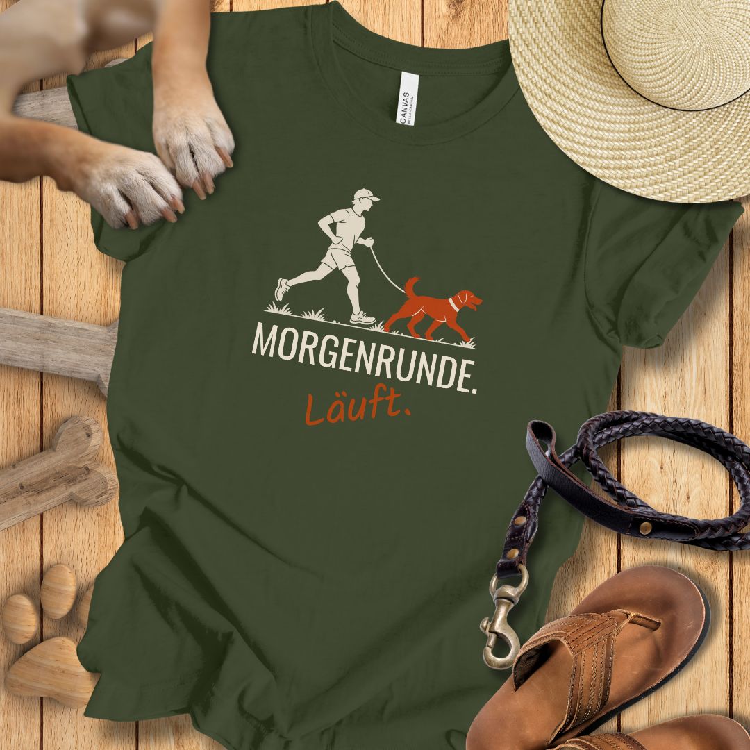 Morgenrunde Mann - Premium T-Shirt Modern Fit - Weich & Leicht