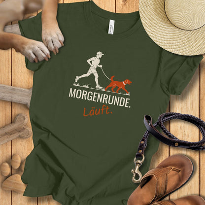 Morgenrunde Mann - Premium T-Shirt Modern Fit - Weich & Leicht