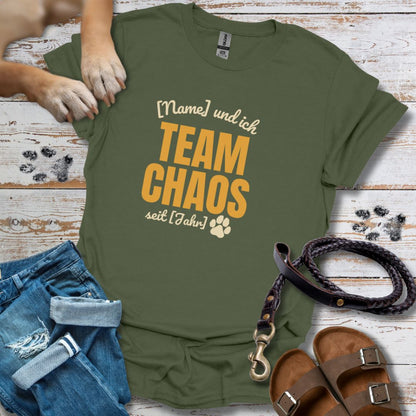 Team Chaos Personalisierbar - T-Shirt Unisex Classic Fit - Bequemer Klassiker