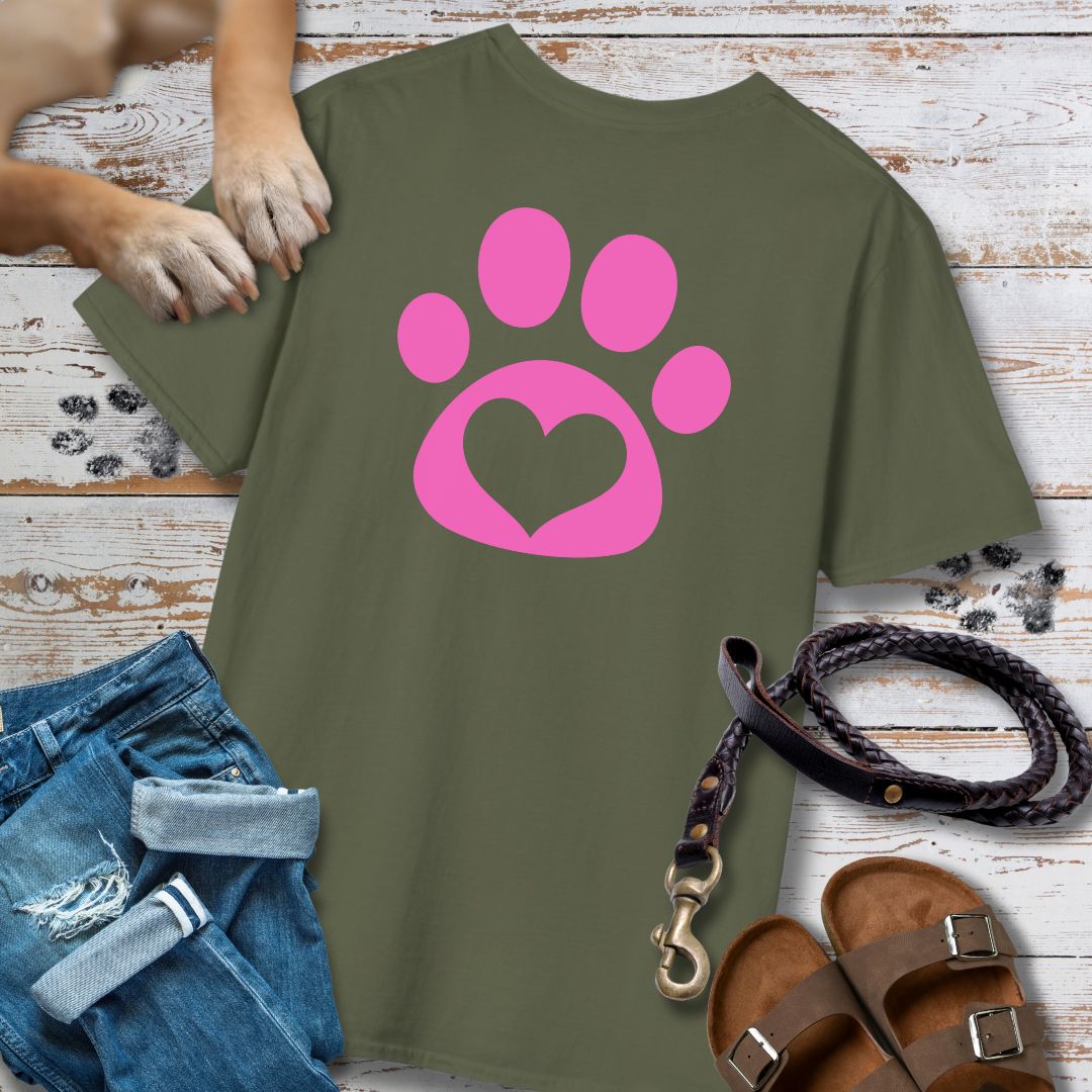 Love in Pink - Vorne & Hinten - T-Shirt Unisex Classic Fit - Bequemer Klassiker
