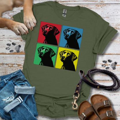 Pop Art Labrador - T-Shirt Unisex Classic Fit - Bequemer Klassiker
