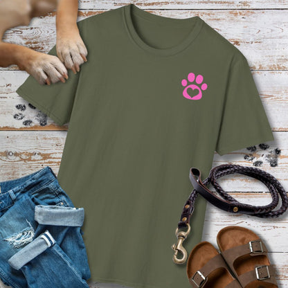 Love in Pink - Vorne & Hinten - T-Shirt Unisex Classic Fit - Bequemer Klassiker