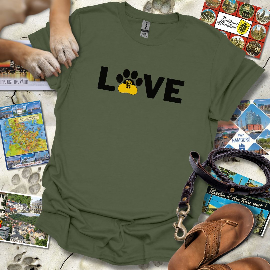 Love Pfote - Baden-Württemberg - T-Shirt Unisex Relaxed Fit