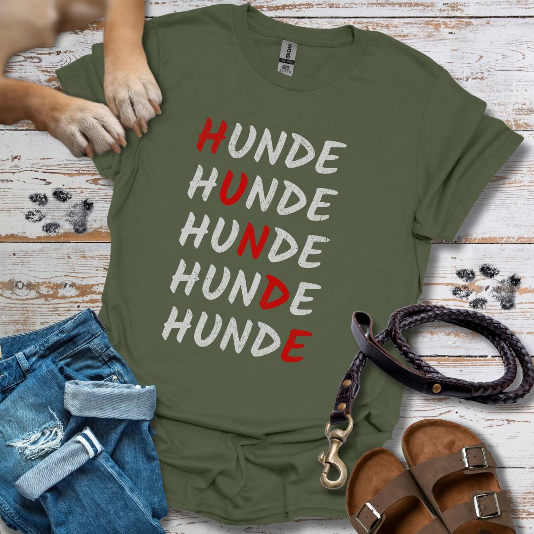 HUNDE Reihenweise - T-Shirt Unisex Classic Fit - Bequemer Klassiker