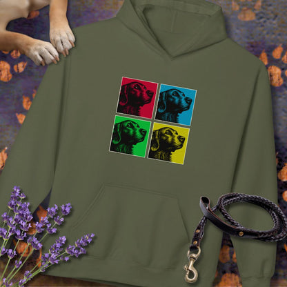 Pop Art Golden Retriever - Unisex Modern Fit Hoodie