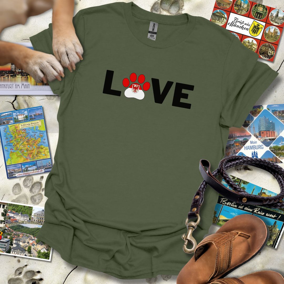 Love Pfote - Brandenburg - T-Shirt Unisex Relaxed Fit