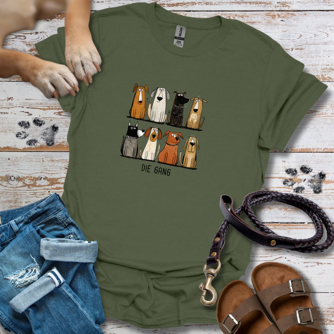 Acht Hunde "Die Gang" - T-Shirt Unisex Classic Fit - Bequemer Klassiker