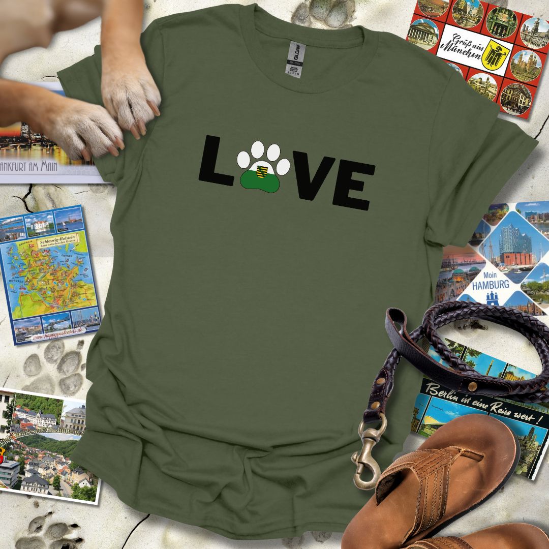Love Pfote - Sachsen - T-Shirt Unisex Relaxed Fit