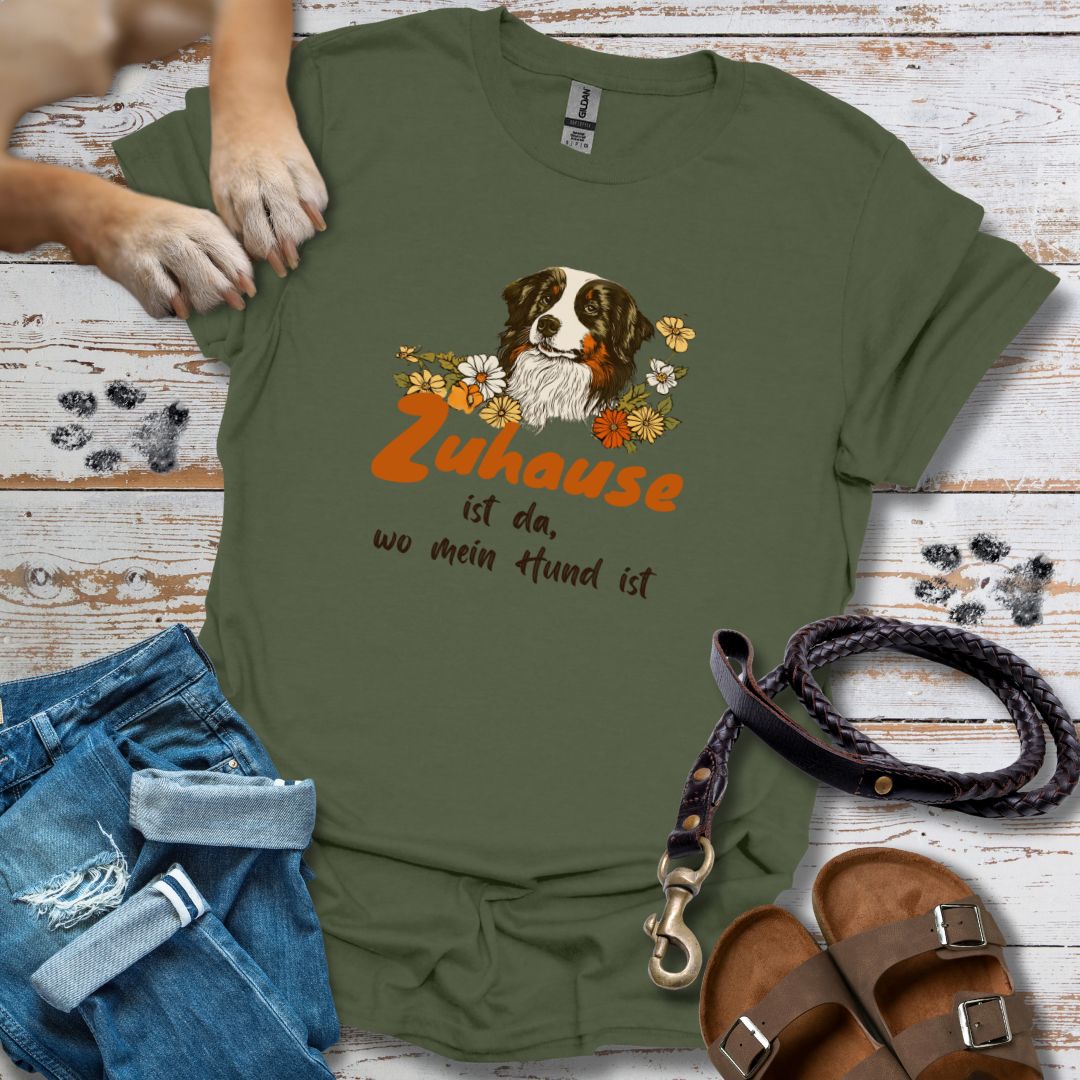Zuhause ist da, wo mein Hund ist - T-Shirt Unisex Relaxed Fit