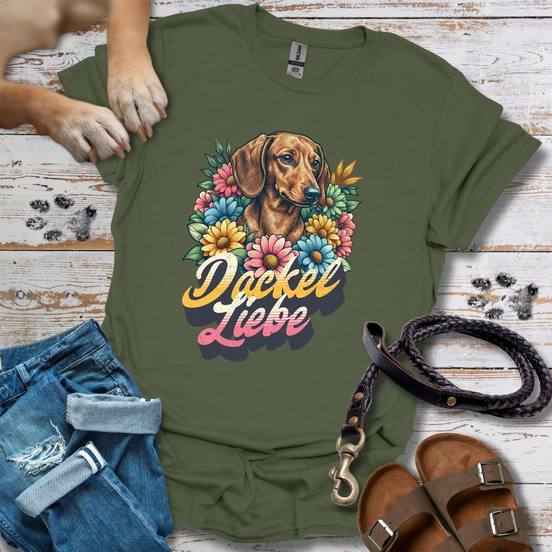 Dackel Liebe Retro - T-Shirt Unisex Classic Fit - Bequemer Klassiker