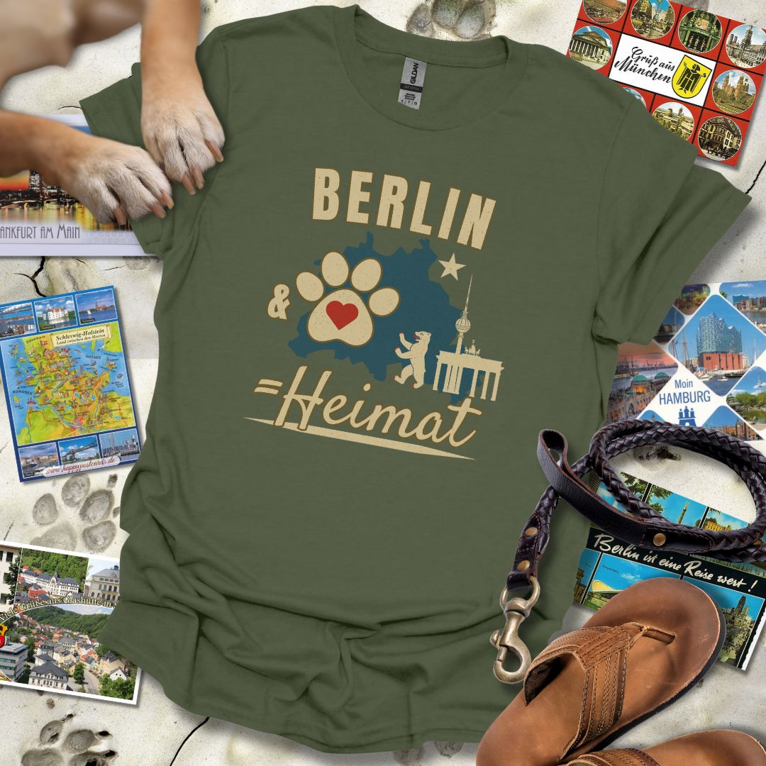 Berlin & Hund = Heimat - T-Shirt Unisex Classic Fit - Bequemer Klassiker