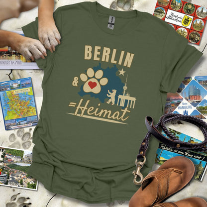 Berlin & Hund = Heimat - T-Shirt Unisex Classic Fit - Bequemer Klassiker