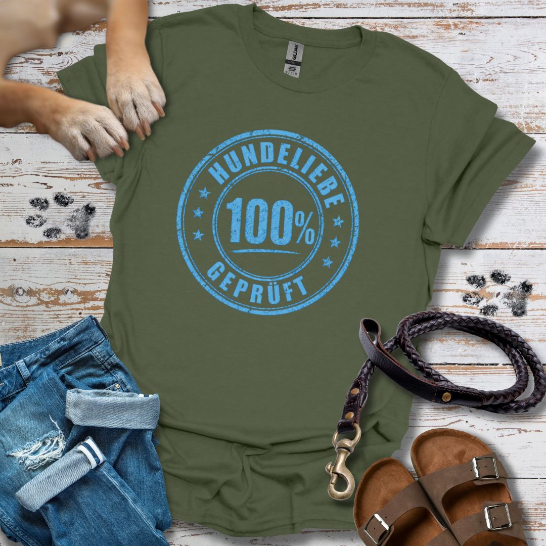 100% Hundeliebe - T-Shirt Unisex Classic Fit - Bequemer Klassiker
