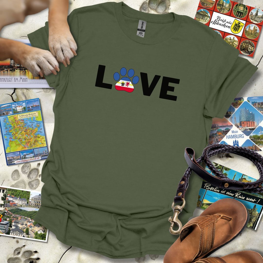 Love Pfote - Mecklenburg-Vorpommern - T-Shirt Unisex Relaxed Fit