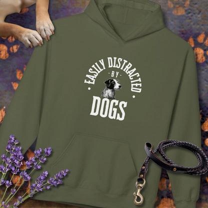 Easily Distracted by Dogs - Unisex Modern Fit Hoodie