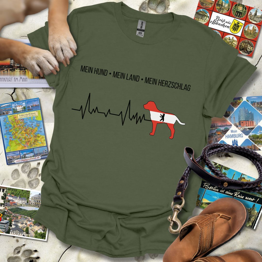 Mein Hund, Mein Land, Mein Herzschlag - Berlin - T-Shirt Unisex Relaxed Fit