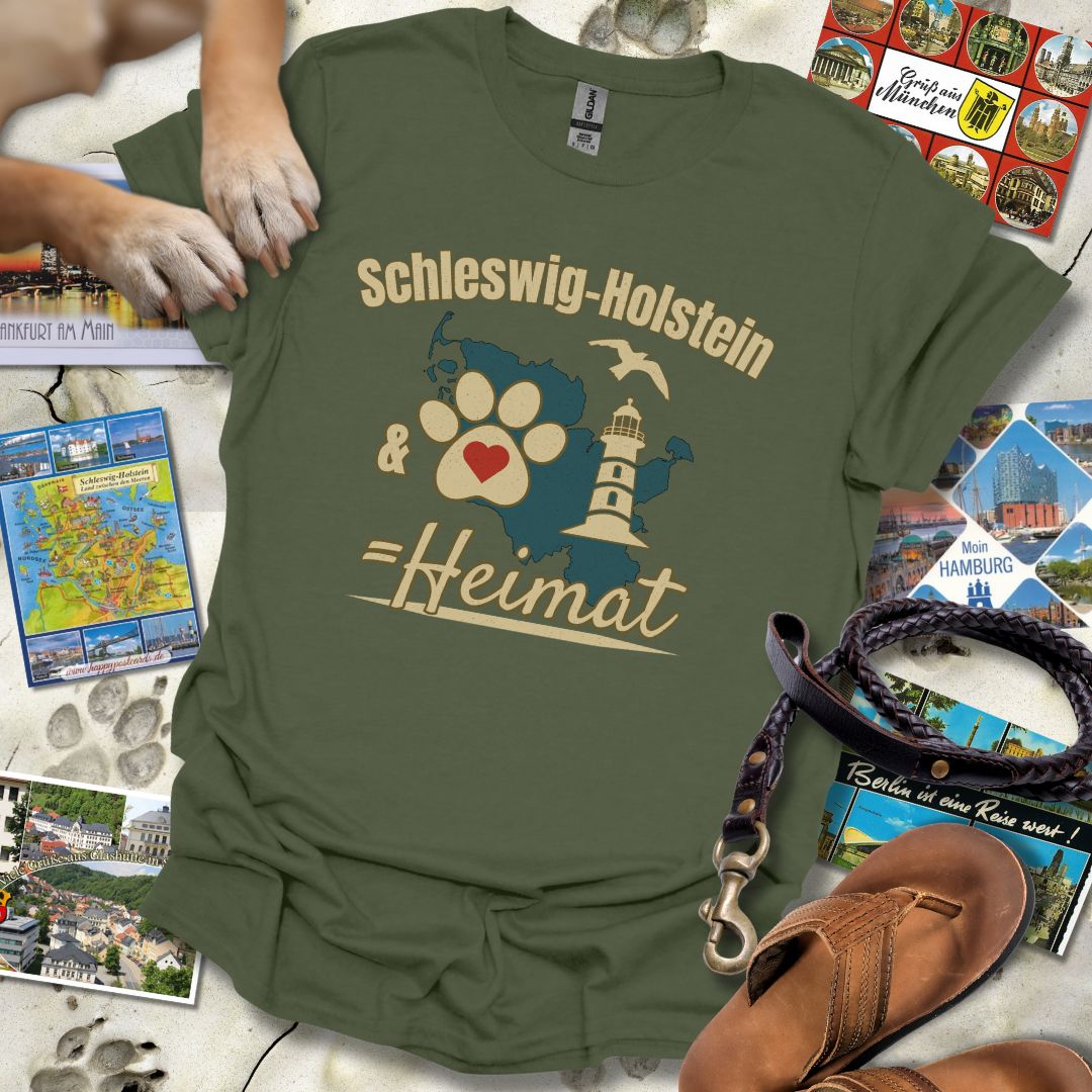 Schleswig-Holstein & Hund = Heimat - T-Shirt Unisex Classic Fit - Bequemer Klassiker