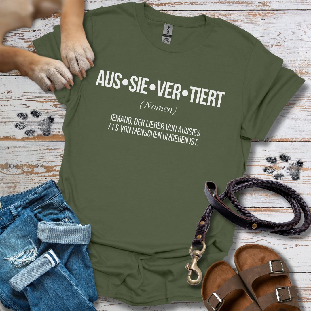 Aus-sie-ver-tiert - Australian Shepherd - T-Shirt Unisex Classic Fit - Bequemer Klassiker