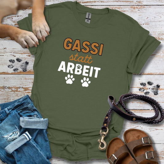 Gassi statt Arbeit - T-Shirt Unisex Classic Fit - Bequemer Klassiker