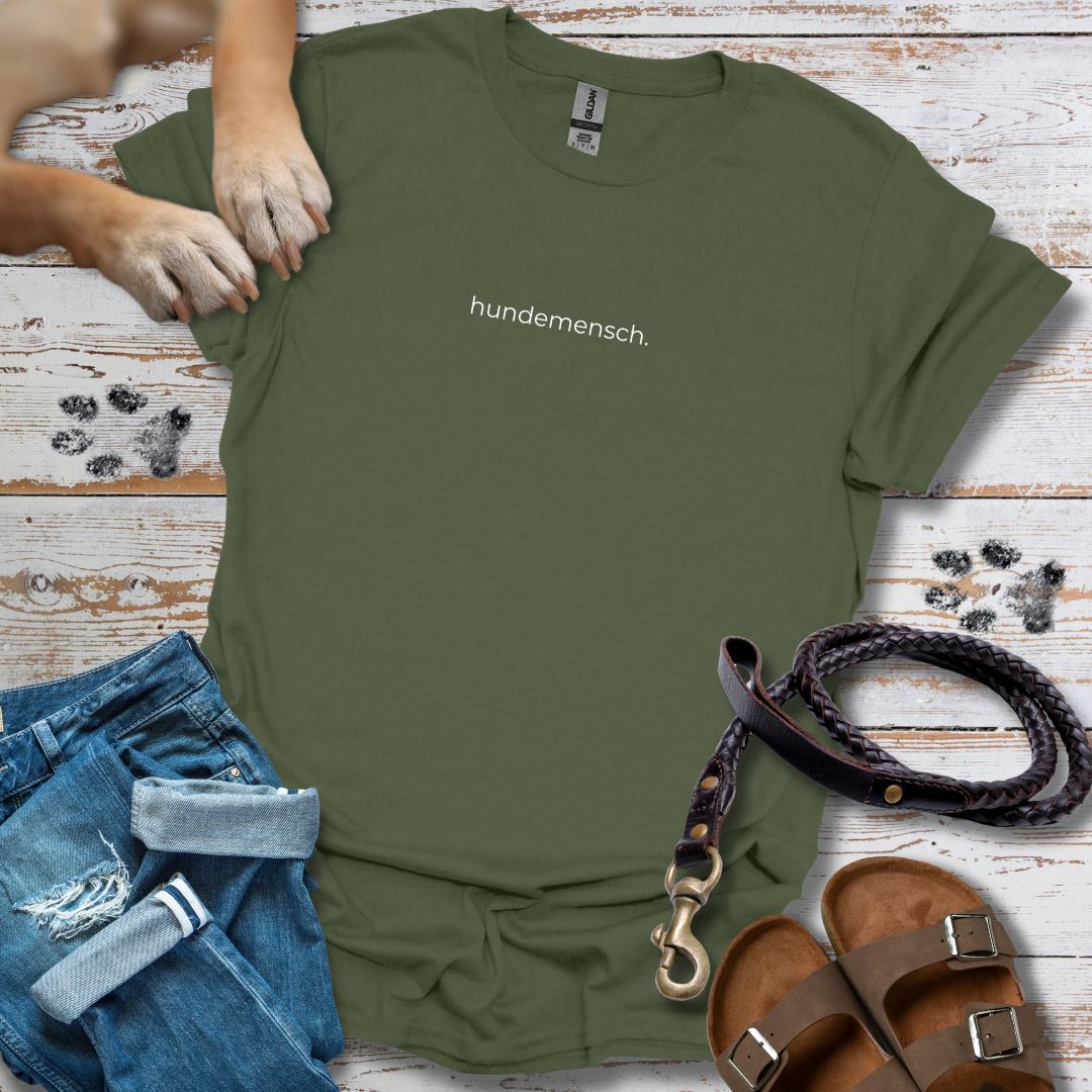 hundemensch. - T-Shirt Unisex Classic Fit - Bequemer Klassiker