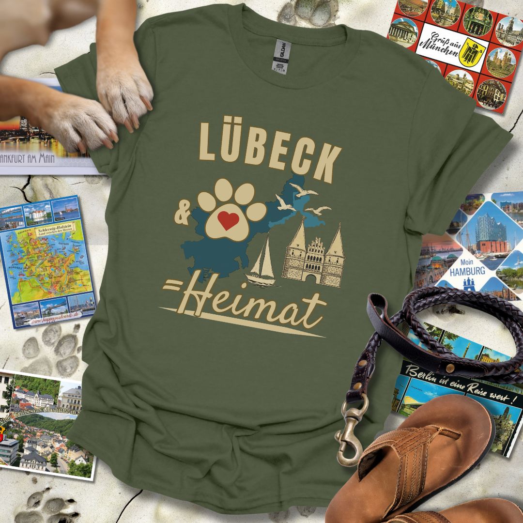 Lübeck & Hund = Heimat - T-Shirt Unisex Classic Fit - Bequemer Klassiker