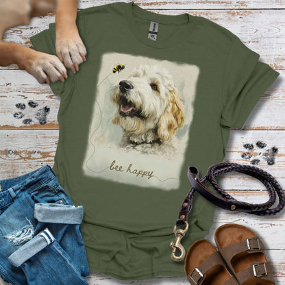 Bee Happy - T-Shirt Unisex Classic Fit - Bequemer Klassiker