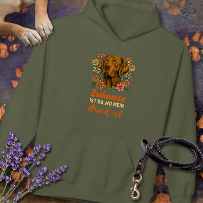 Zuhause ist da wo mein Hund ist - Red Fox Labrador - Unisex Modern Fit Hoodie
