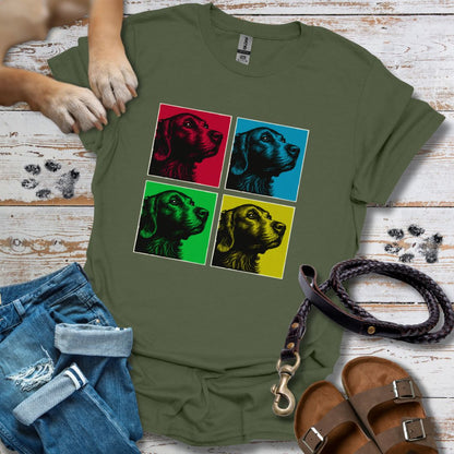 Pop Art Golden Retriever - T-Shirt Unisex Classic Fit - Bequemer Klassiker